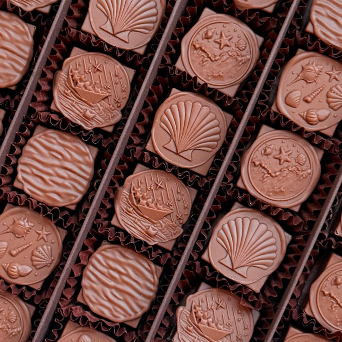 Beach Stamps Chocolate Box