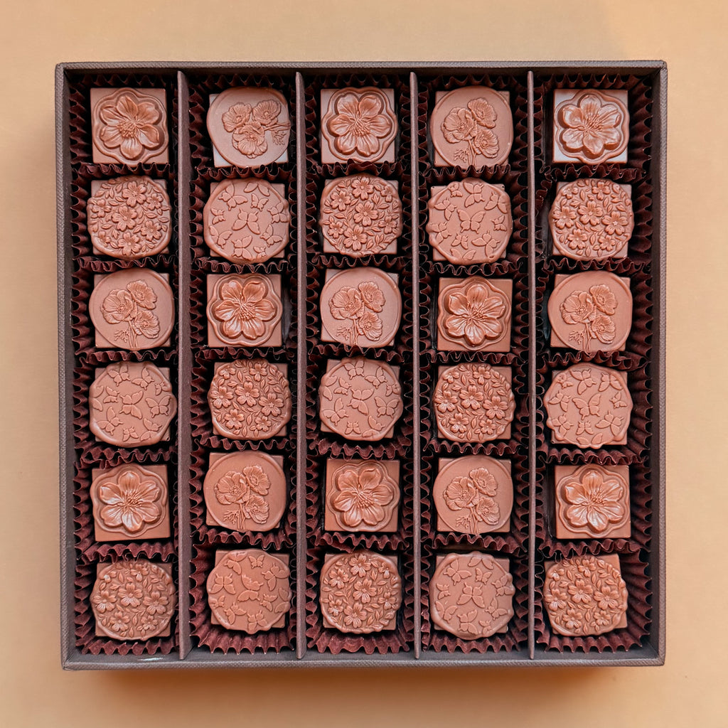 Floral Stamps Chocolate Box