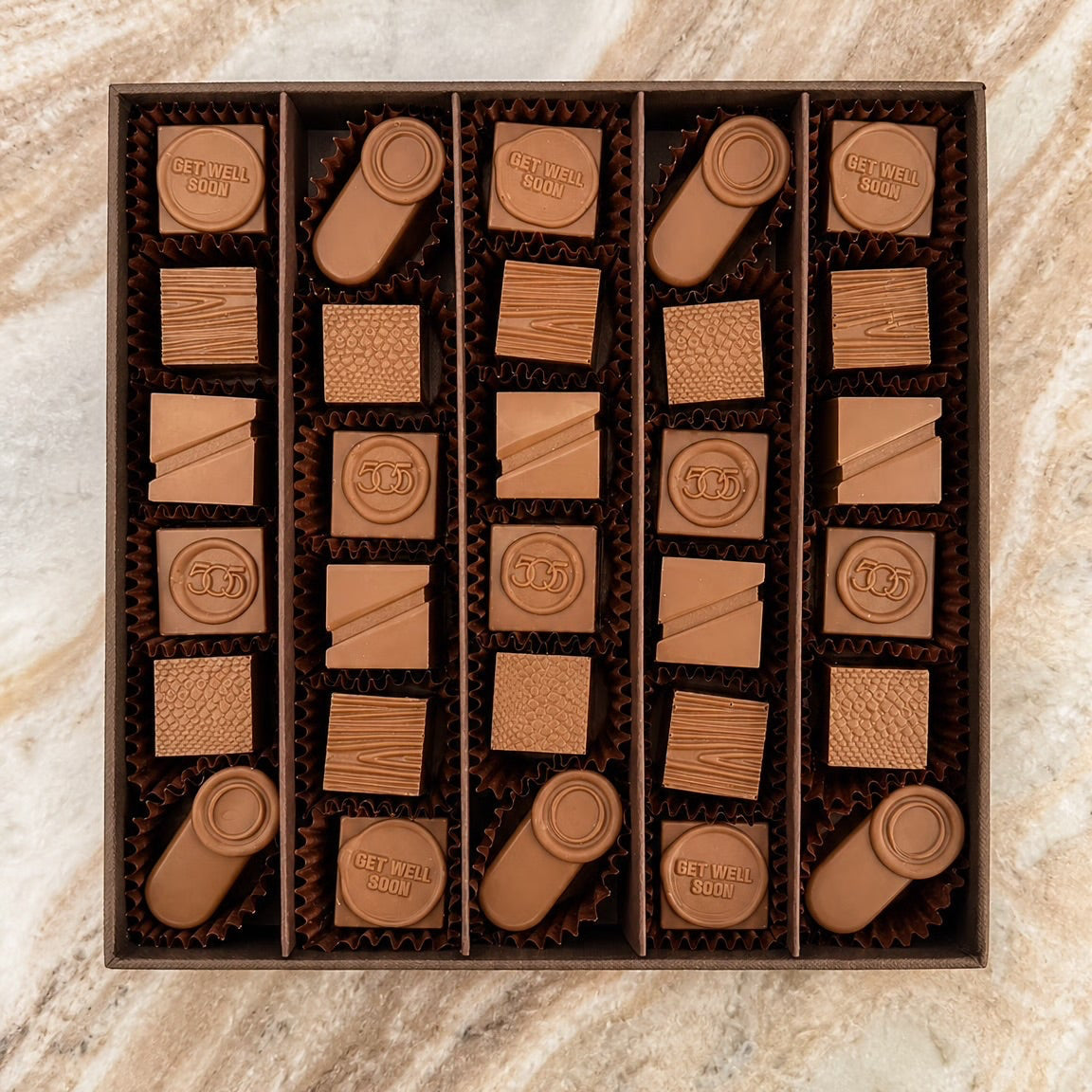 Get well soon gift chocolate box